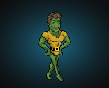 Commander X, boss of World 1: Auroria