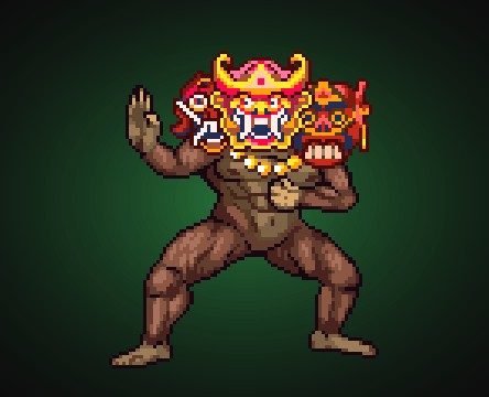 Hanuman, boss of World 4: Verdantis