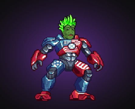 Commander X — Final Form, boss of World 8: Elysium